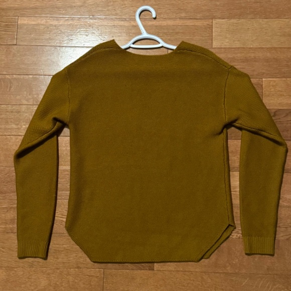 Wilfred Free 100% Merino Wool Wolter Sweater in Chartreuse - Picture 7 of 8